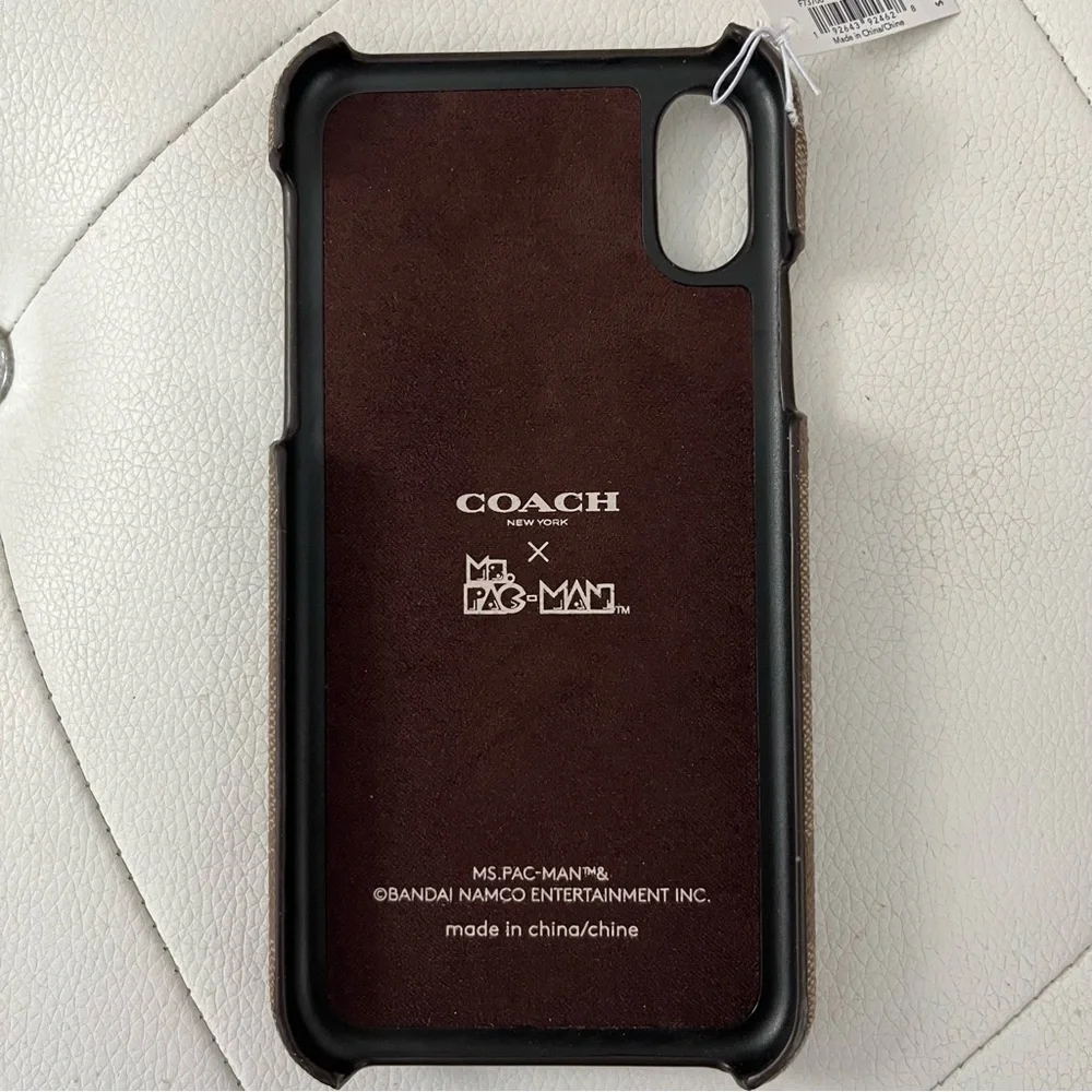 Coach Brown and Yellow Phone Case with Retro Design Iphone X/XS